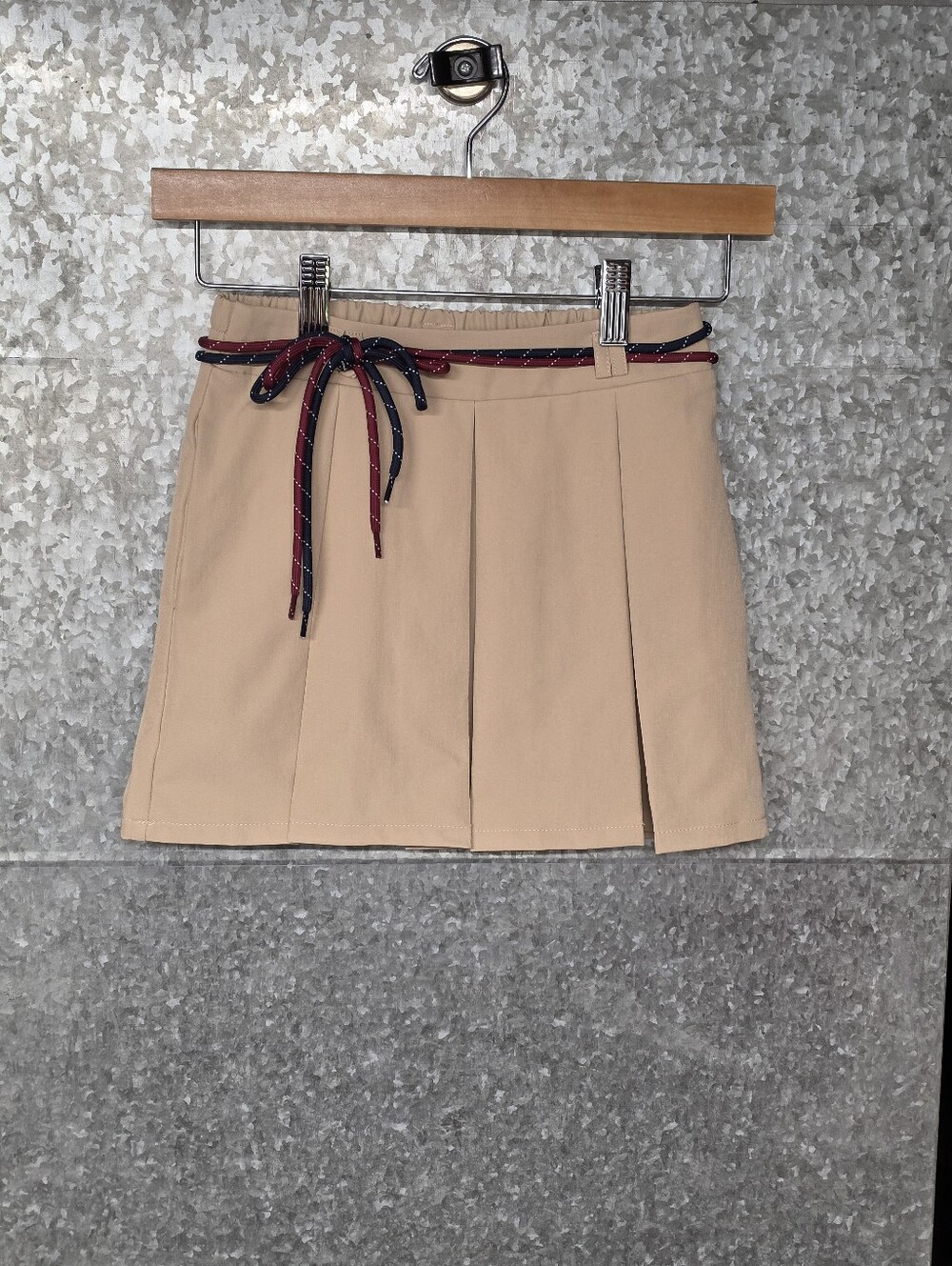 Weekend Academy Pleated Skort Beige Girls 8